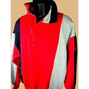 Nautica Mens 1/4 Sweatshirt XL Vintage Retro 2YK